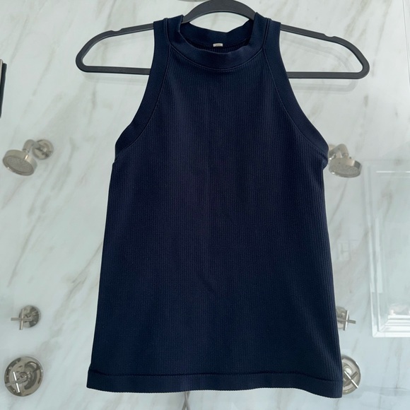 Renew Rib Racer Tank- Navy Blue - Picture 1 of 3
